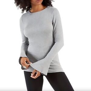 Capsule 121 Gray Polaris Flare Sleeve Top